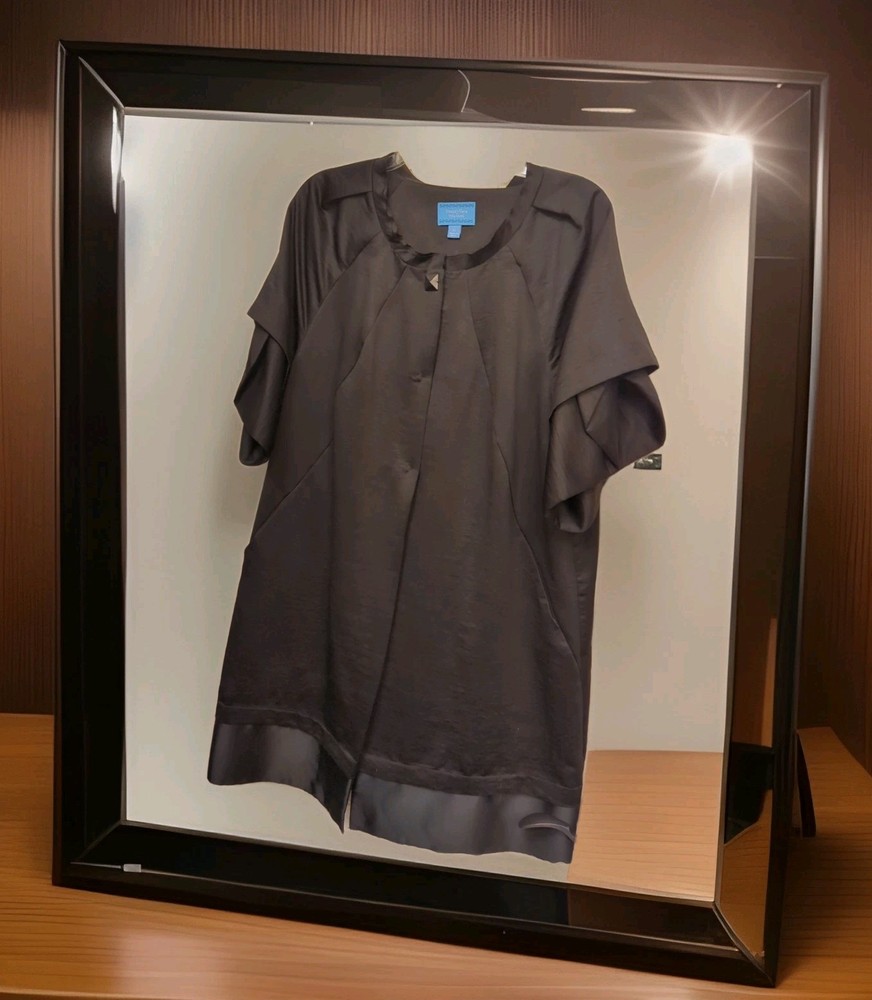 Simply Vera Vera Wang Elegant Black Dress Jacket W. Pockets Size XL