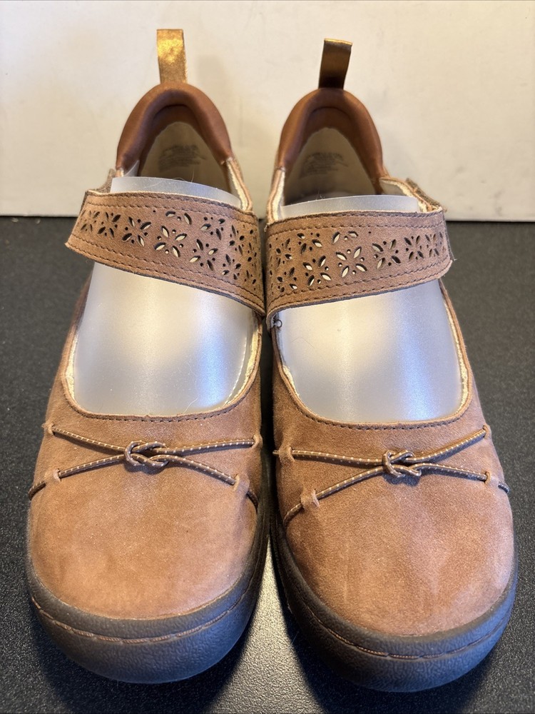 Jambu Sunrise Relax Foam Women’s Size 6W Shoe Adjustable Strap Tan