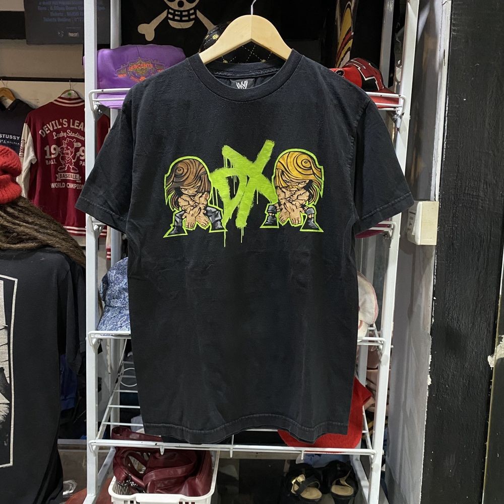 2 sided 2002 WWE D Generation X DX Shawn Michaels reprinted shirt QT5578