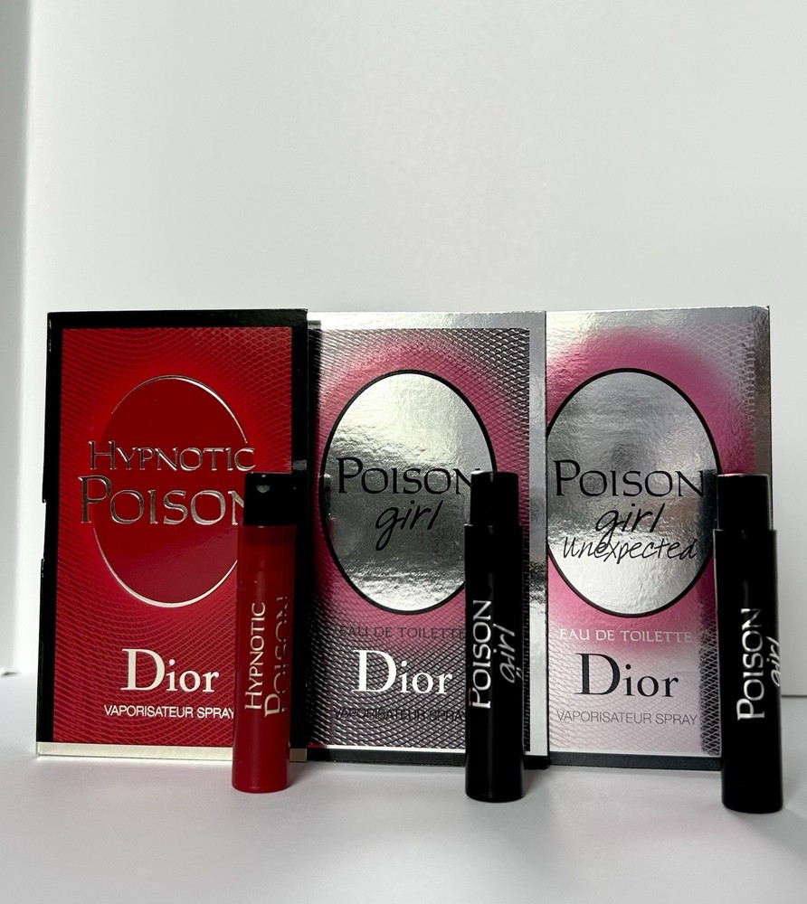 Dior Poison Fragrance Collection 3pc Sample Spray Vial Set  