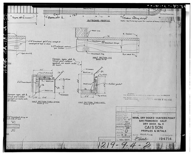 Hunters Point Naval Shipyard,Drydock No. 4,San Francisco,California,CA,HABS,52