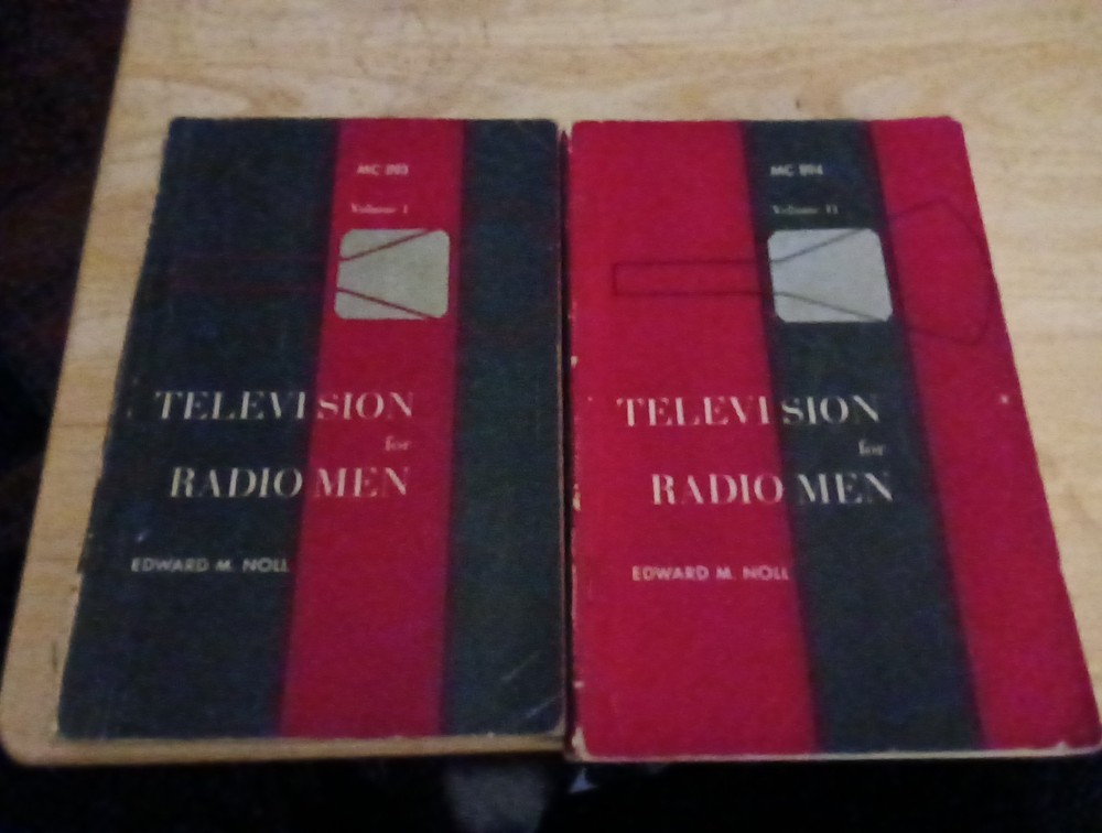 Two Television Manuals By Edward Noll Television For Radio Men 2 Volumes