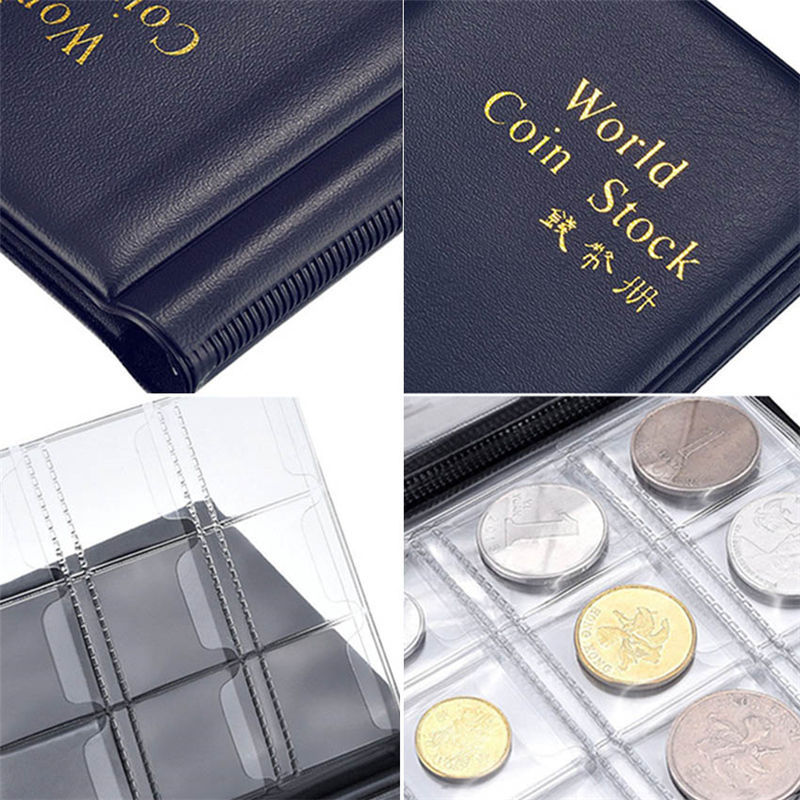120 Pockets  Money Book COINN Storage Album For COINN Holder Collection Books
