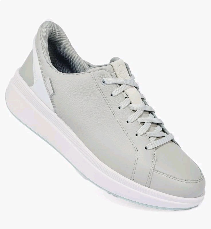 Kizik Women's Leather Slip On Sneakers Shoes, Sydney Harbor Mist Gray, Size 9