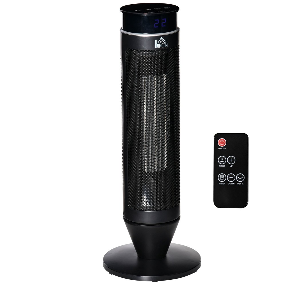 2In1 Tower Heater Indoor Electric Space Heater with Oscillation, Remote Control