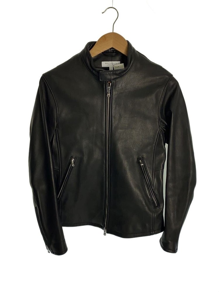Beauty Youth United Arrows Leather Jacket Blouson/S/Sheepskin/Blk/Plain/1225-199