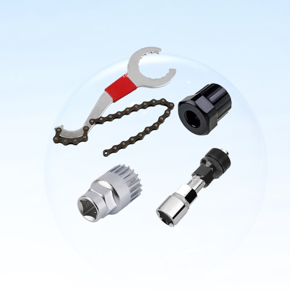 4 in Chain Bracket Bottom Shaft Removal Tool Crank Pulley Bike Repair Kit