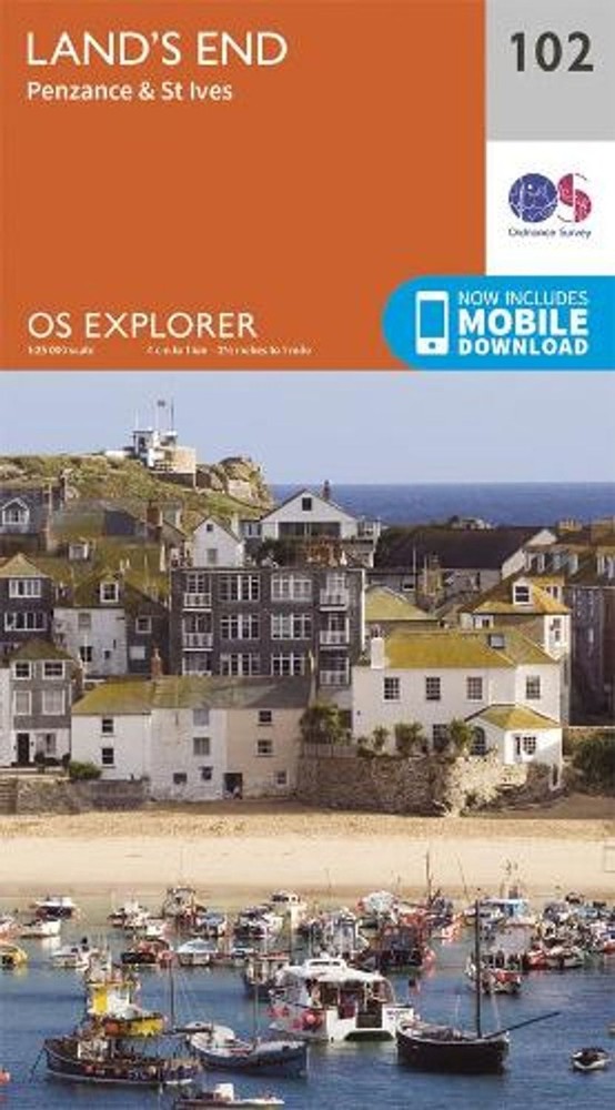 Land's End: Penzance & St Ives Folded Book