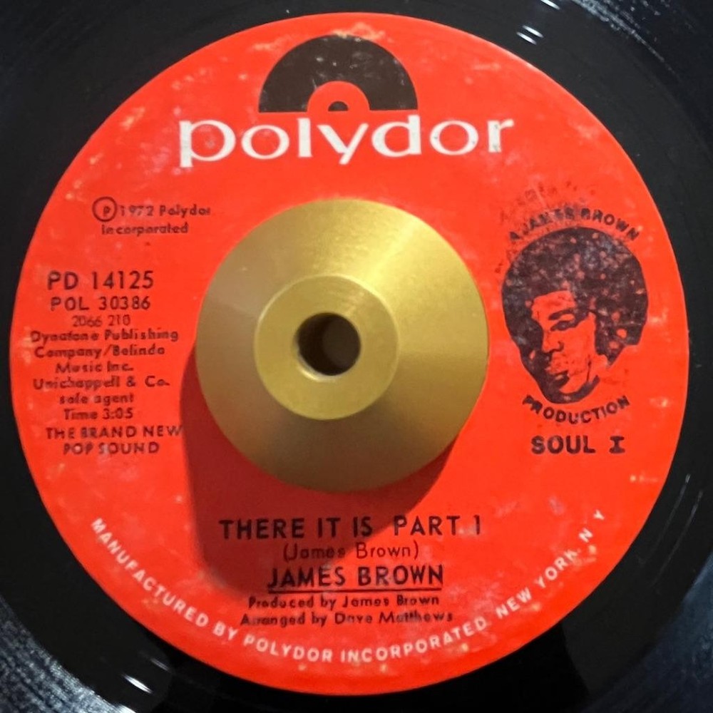 JAMES BROWN There It Is/Pt. 2 SOUL FUNK 45 VG+ HEAR