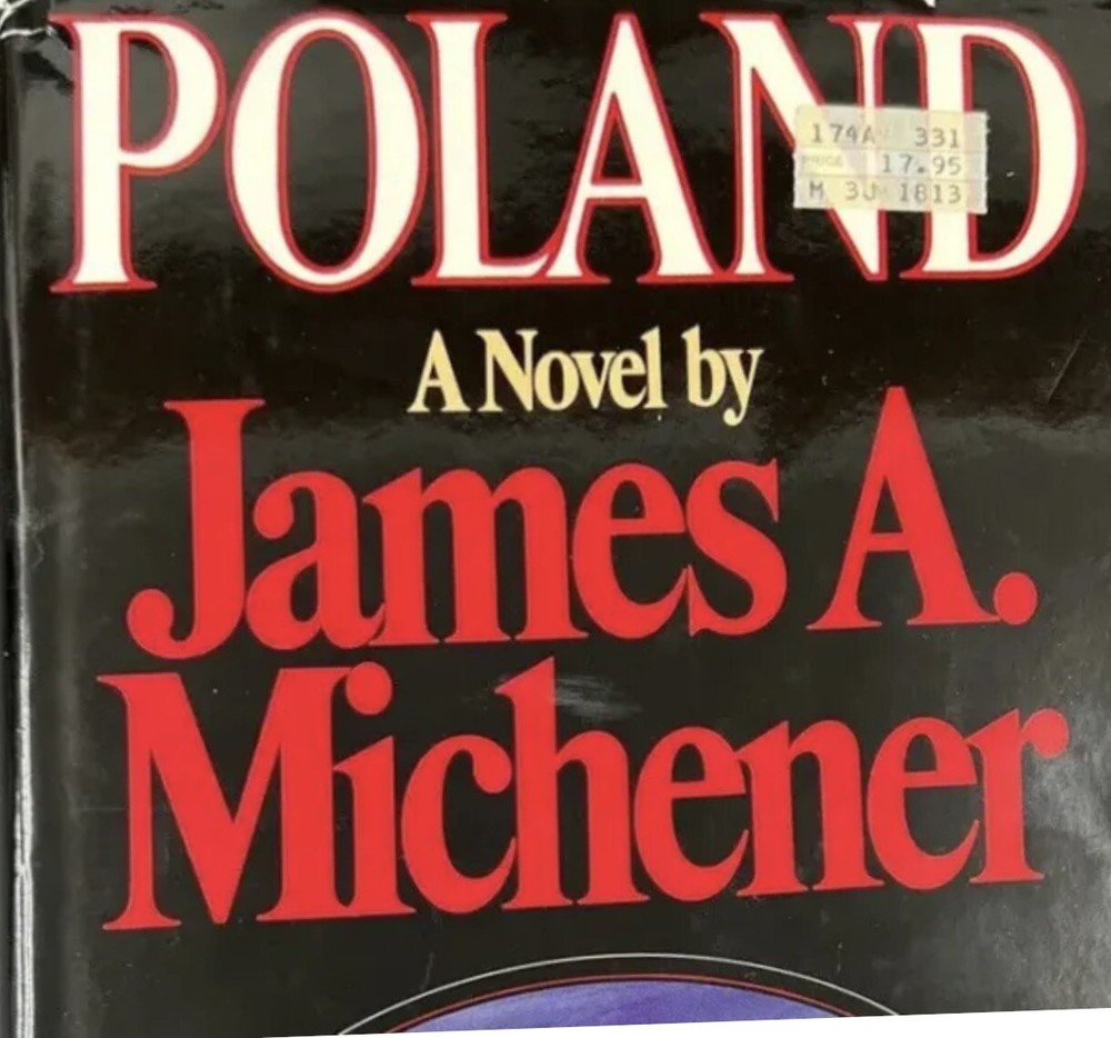Poland by James A. Michener 1983 Stated First Ed HB DJ  Mapped End Papers