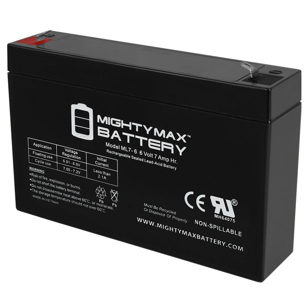Mighty Max 6V 7Ah SLA Battery Replacement for EXP 670