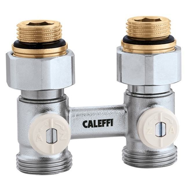 Caleffi 301040 Two-pipe Straight Panel Radiators Valve - 1/2