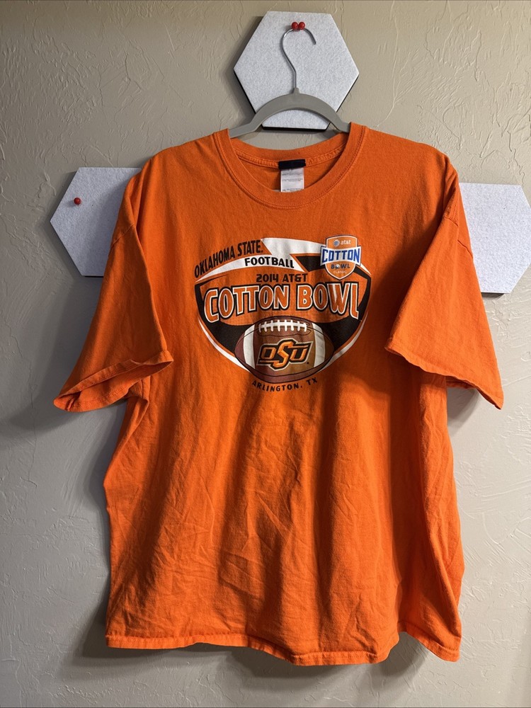 OSU Oklahoma State University 2XL Cotton Bowl 2014 Adult Tee 100% Cotton