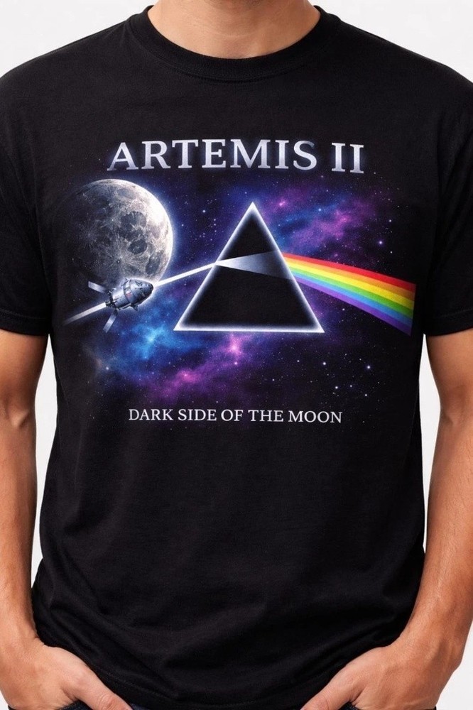 Artemis II Dark Side of the Moon Space Mission Unisex T-Shirt FREESHIP