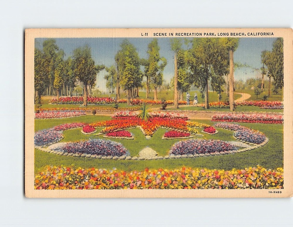 Postcard Scene in Recreation Park Long Beach California USA