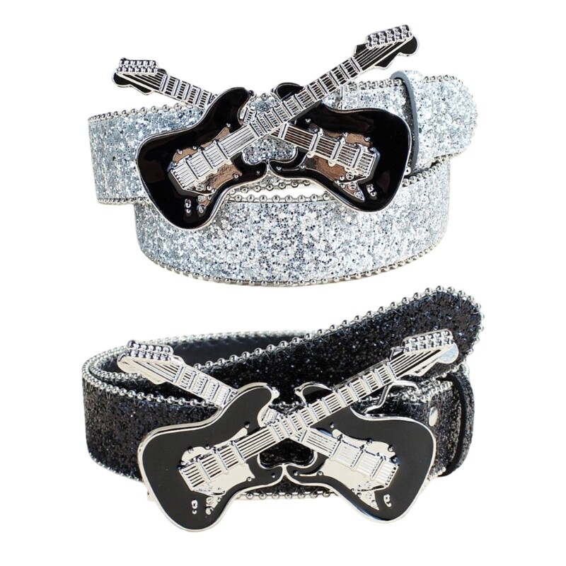 Retro Guitar Buckle Girdle Belt for Waist Cincher Dresses