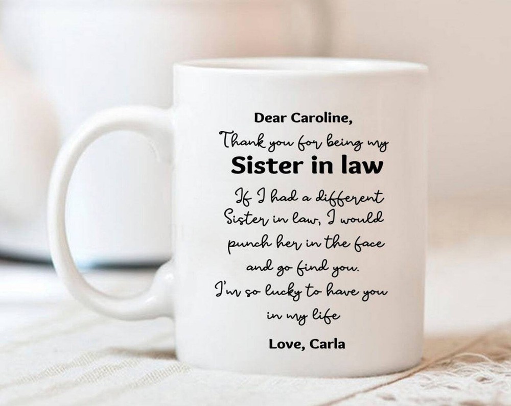 Funny Sister In Law Gifts Birthday Gift For Sister In Law Bonus Sister Gift