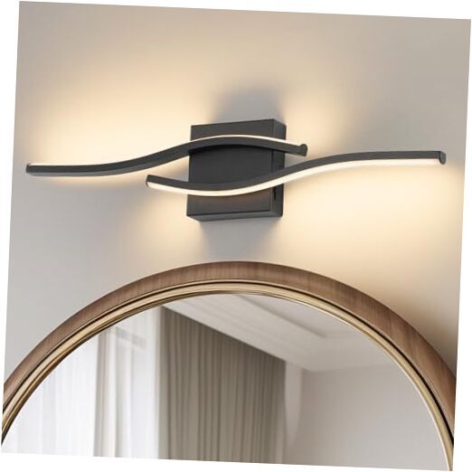 Vanity Light for Bathroom Lighting Fixtures Over Mirror 23.62 Inch Long Black