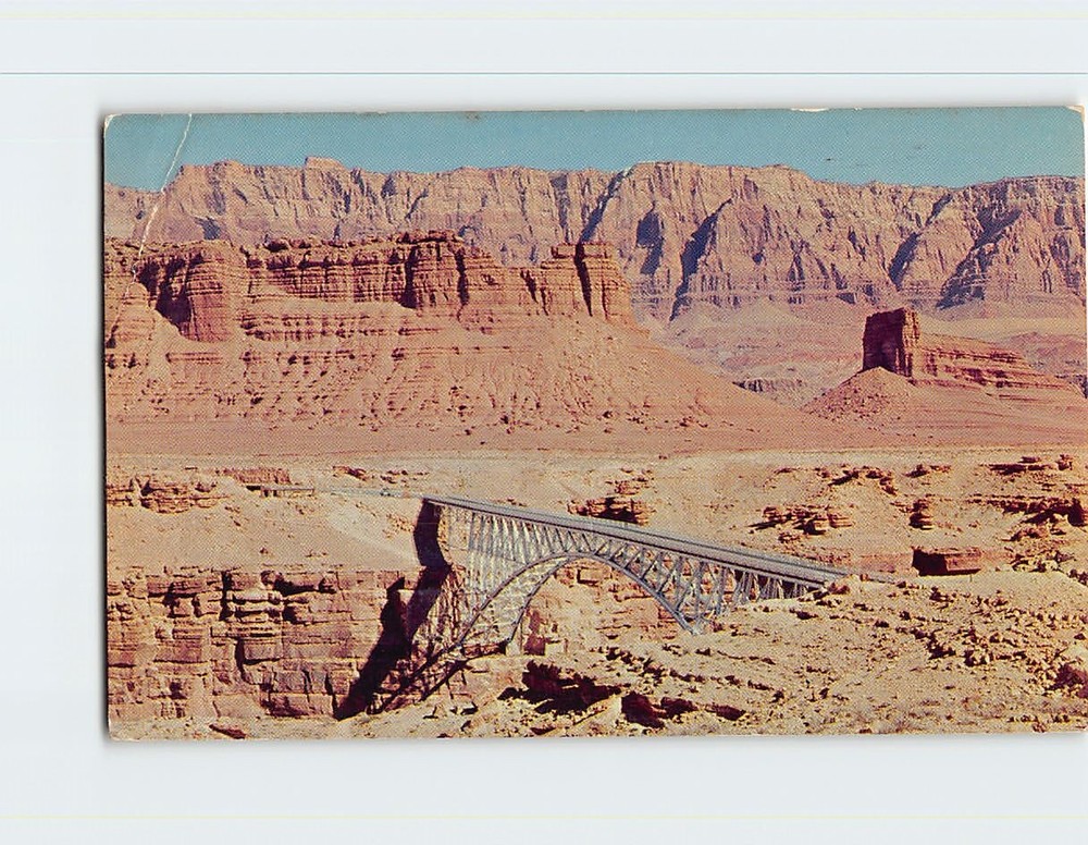 Postcard Navajo Bridge Marble Canyon Arizona USA