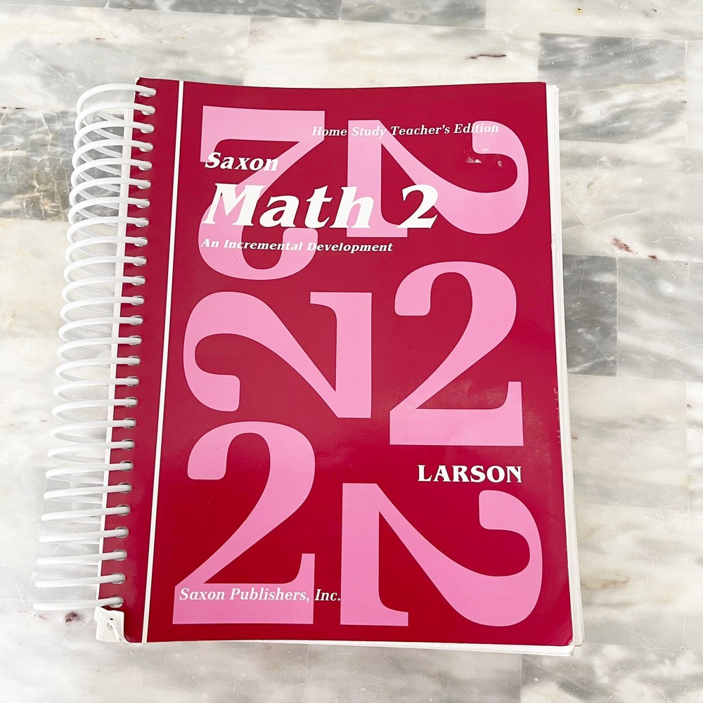 Saxon Math 2 Home Study Teacher Edition Homeschool Textbook Essential Guide