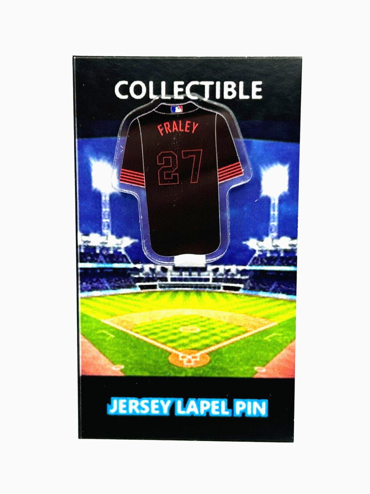 Cincinnati Reds Jake Fraley jersey lapel pin-Classic City Connect Collectable