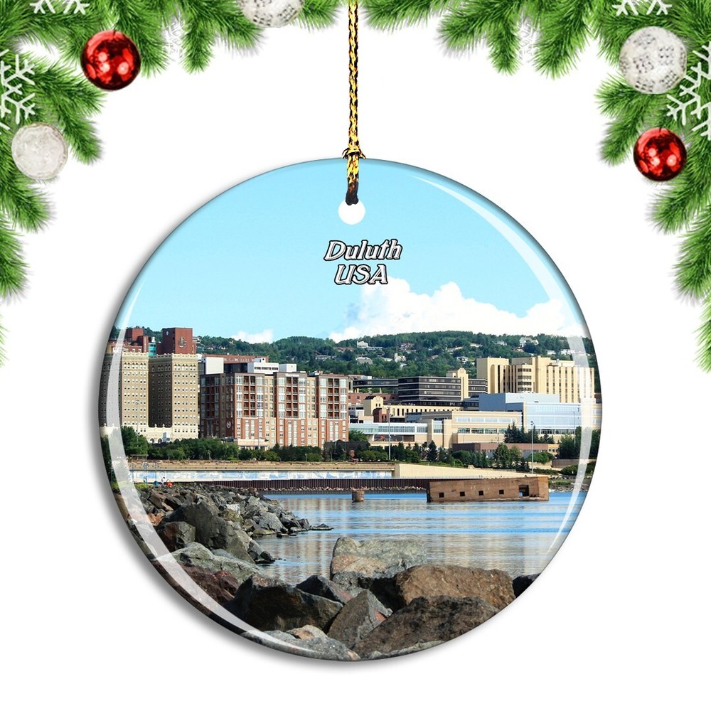 USA America Duluth Minnesota Christmas ornament city travel souvenir
