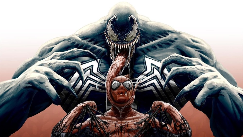Venom Spider-Man Marvel Comics Metal Print 20x30cm Artwork