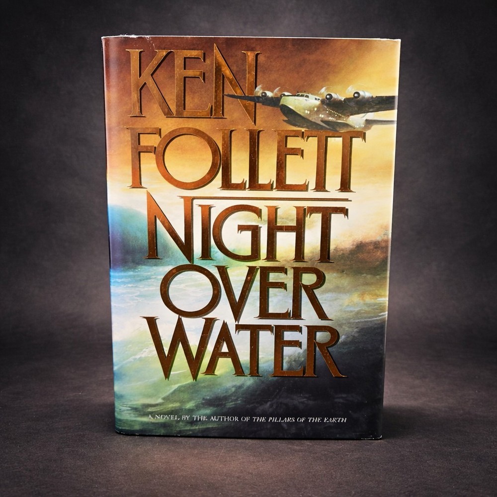 Night Over Water Ken Follett HC First Edition 1991 Excellent Condition
