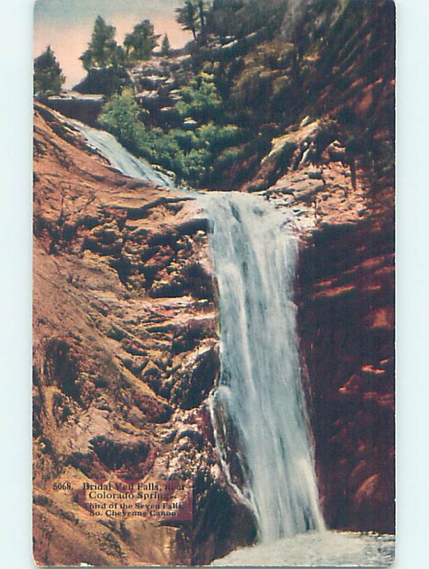 Pre-Chrome BRIDAL VEIL FALLS Colorado Springs CO m/09 AG4027