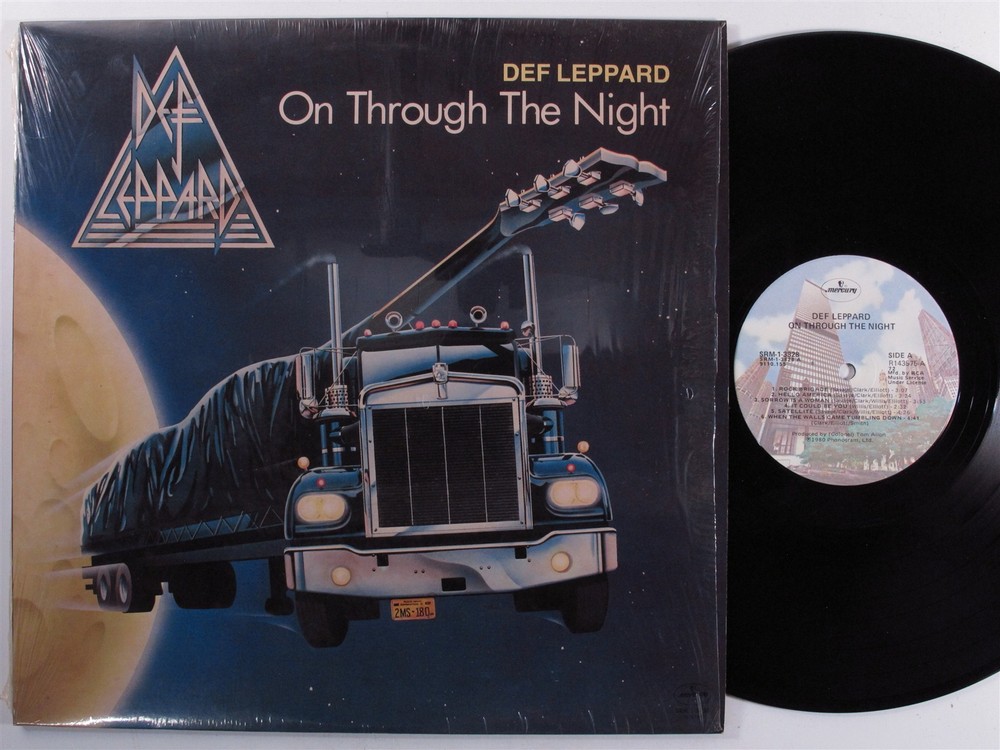 DEF LEPPARD On Through The Night MERCURY LP VG+ club edition w/ insert SHRINK f