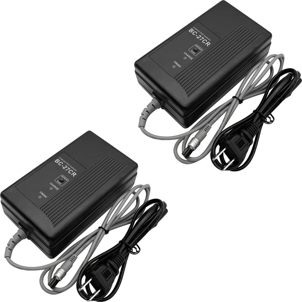 NEW 2 Pack AC 110-230V BC-27CR Charger for Top-con BT-52Q BT-52QA BT-56Q Battery