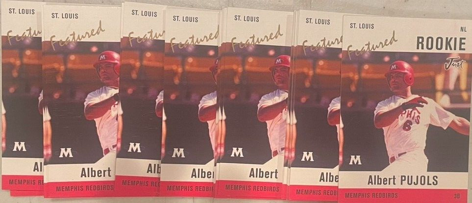 LOT OF  25 Just Minors Albert Pujols Rookies Memphis Redbirds ALL NM to Mint #3