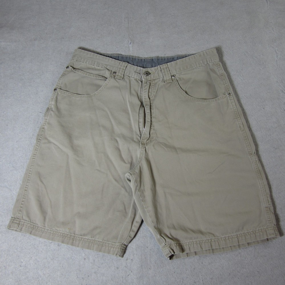 Wrangler Chino Denim Workwear Shorts Mens Sz 34 Brown 10