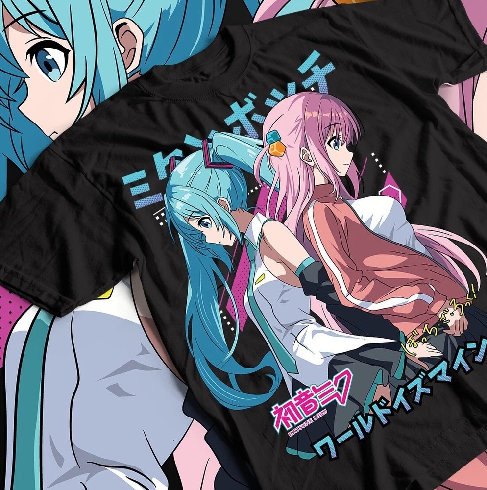 Kawaii Hitori Gotou Bocchi The Rock T-Shirt Black Gift For Friends