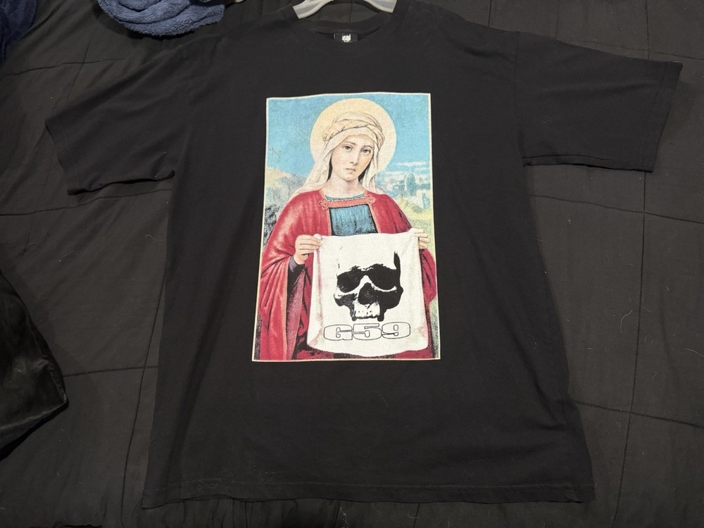 G59 SuicideBoys X-LARGE T-Shirt Virgin Mary Skull -NEW- With Tags