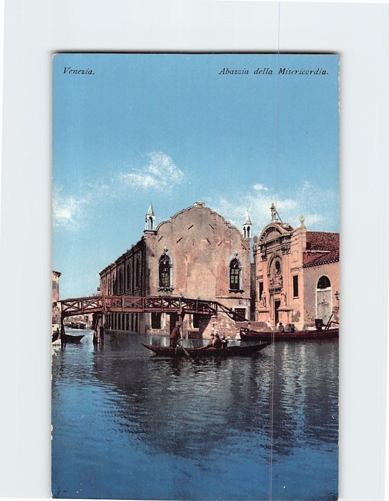 Postcard Chiesa dell'Abbazia della Misericordia Venice Italy