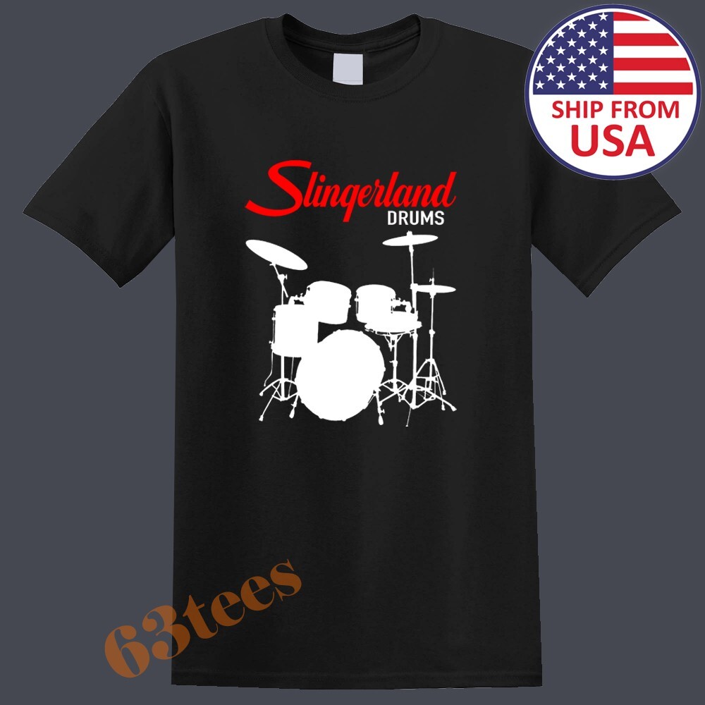 Slingerland Drums Men's Black Size S to 5XL