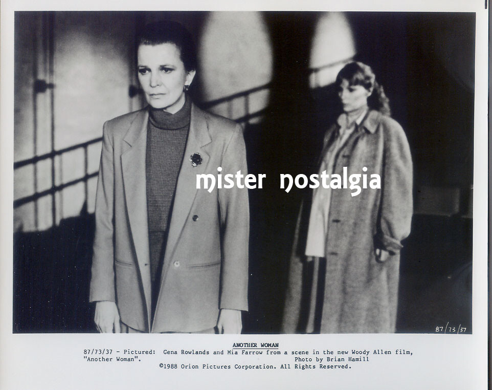 Vintage Photo 1988 Gena Rowlands Mia Farrow Another Woman #37