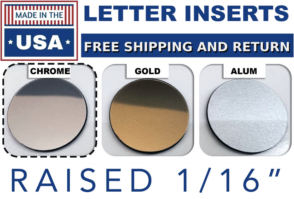 CHROME Rear Bumper Plastic letters - 1997-2003 Pontiac Grand Prix NOT VINYL