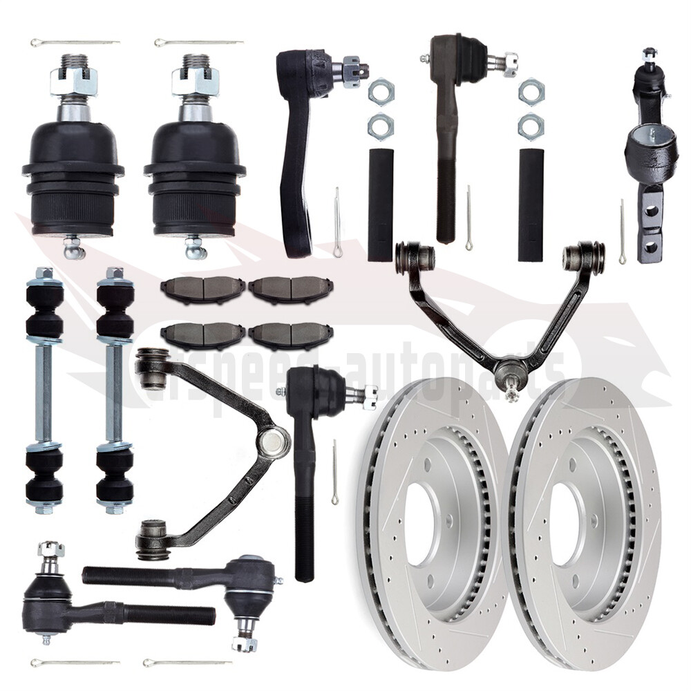1997-2003 Ford F-150 16PC Front Suspension Kit with Control Arms & Brake Rotors