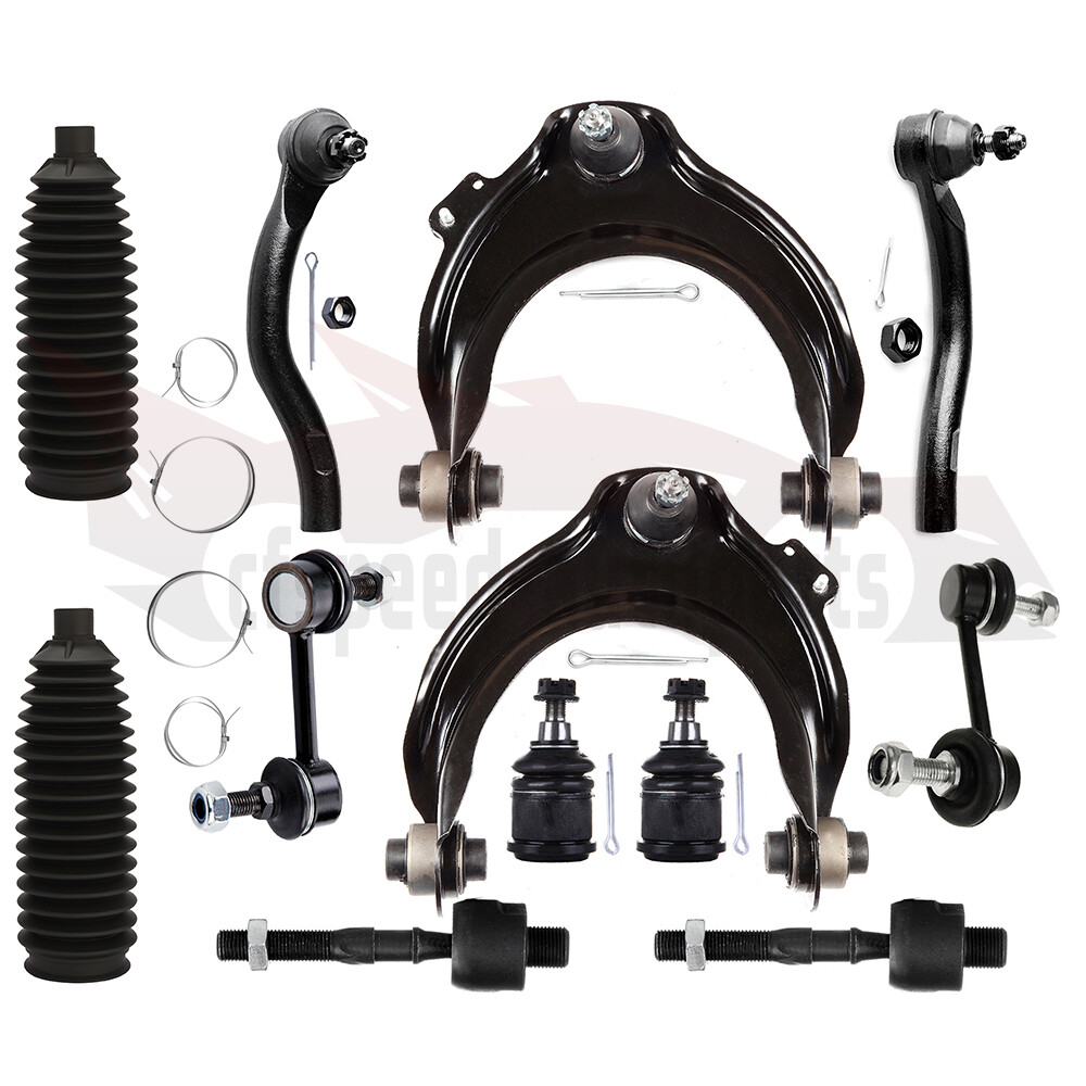 12PCS Fornt Upper Control Arm And Ball Joints Tie Rods For 2004-2008 Acura TSX