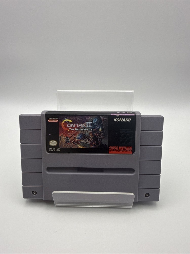 Contra III The Alien Wars Nintendo SNES - Tested - Authentic - Free Shipping