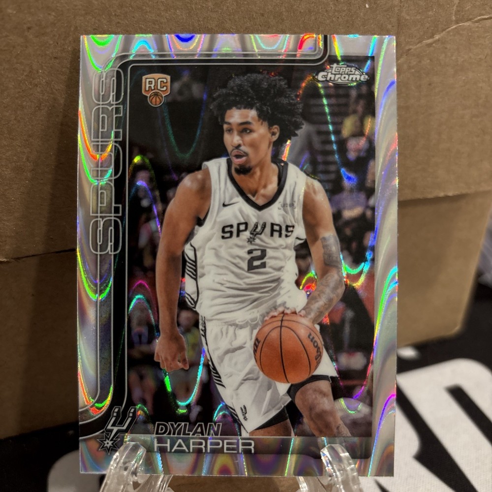 2025-26 Topps Chrome Basketball Dylan Harper RayWave Refractor Rookie RC#252 💎