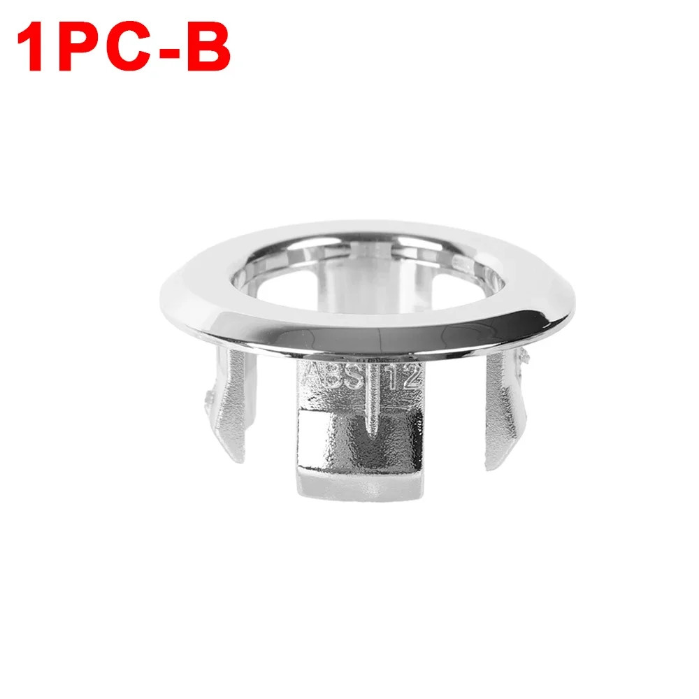 4/1Pcs Sink Overflow Ring Cover Replacement Bathroom Basin Trim Bath round Plast