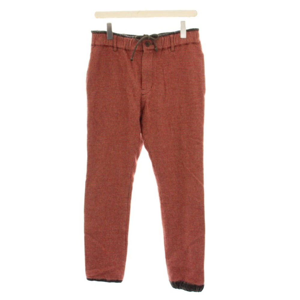 Sacai wool pants check 2 red pink brown /YM men's