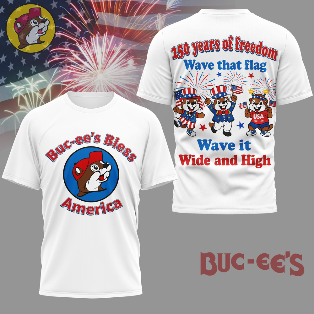 Buc-ees 250th Anniversary America, 250th years of Freedom - All Over Shirt, V02
