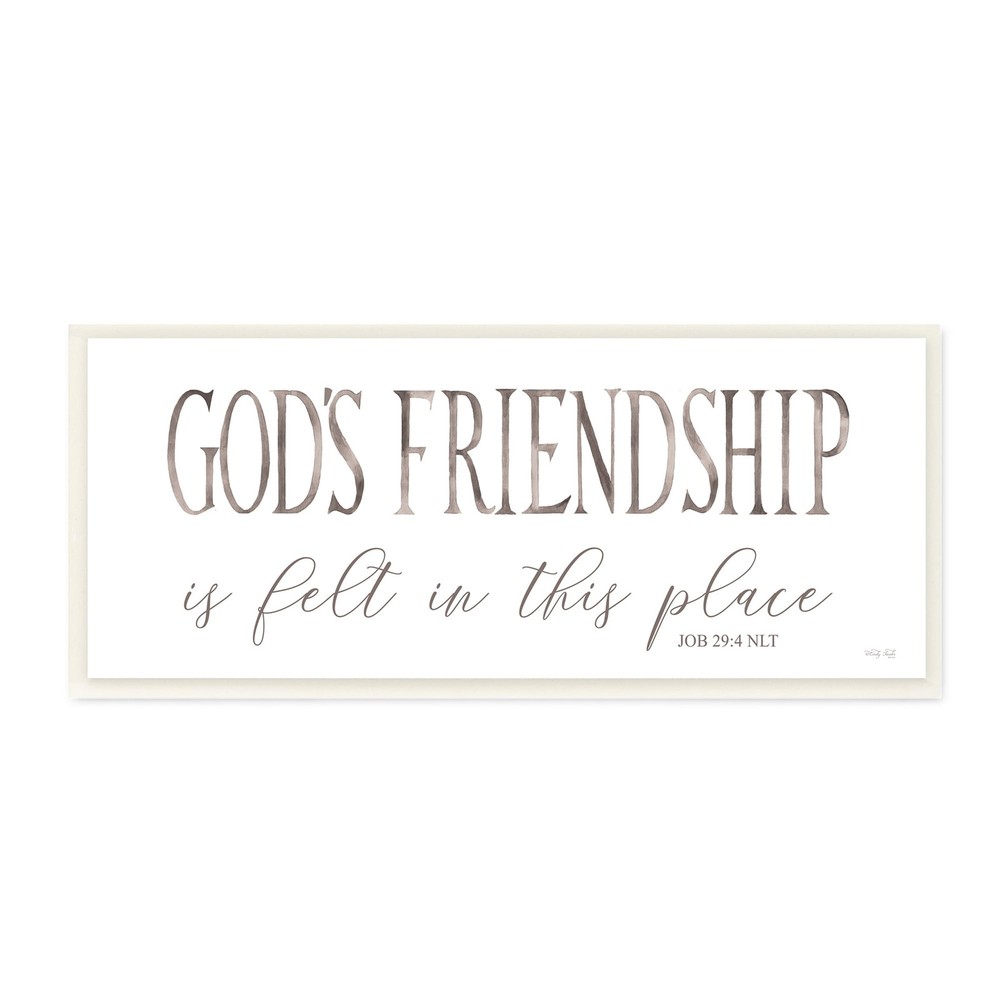 Stupell God's Friendship Religious Home Casual Phrase Sign
