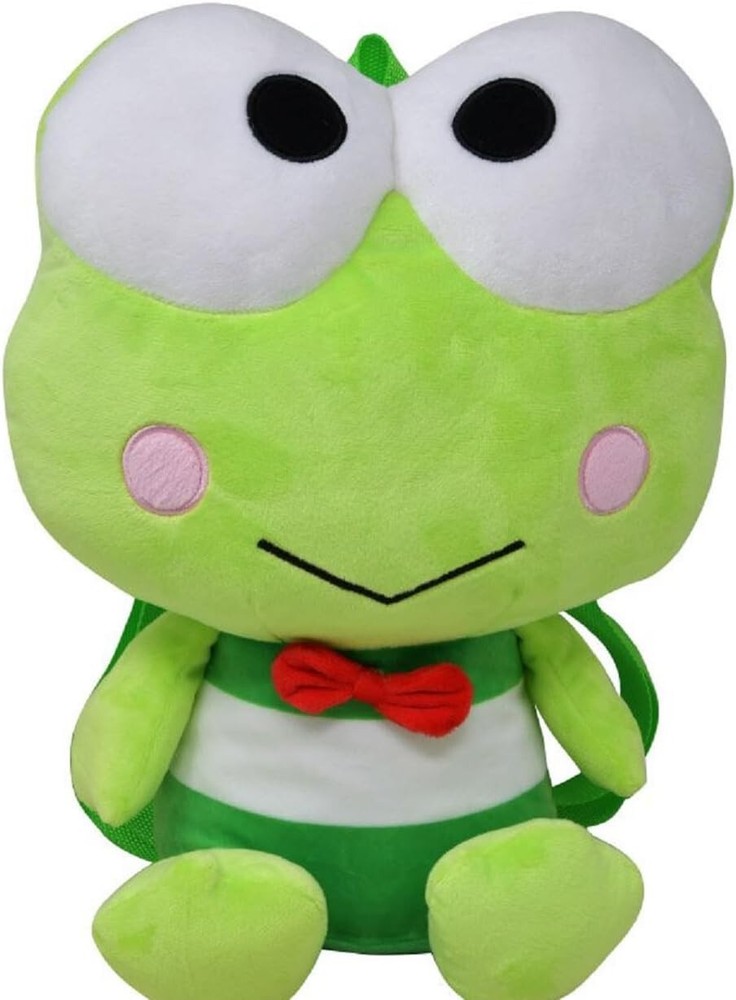 Hello Kitty and Friends Keroppi 14 Inch Plush Backpack Soft Toy Doll Bag