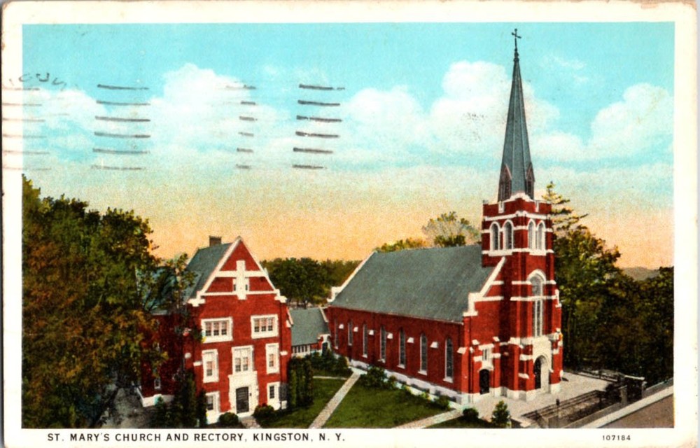 Kingston New York NY : CHURCH SCENE m/14 BC8989