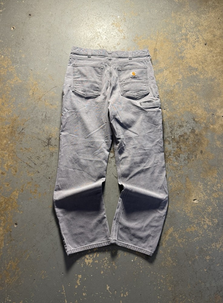 Vintage Carhartt Gray Y2K Grunge Relaxed Fit Carpenter Jeans 34x30